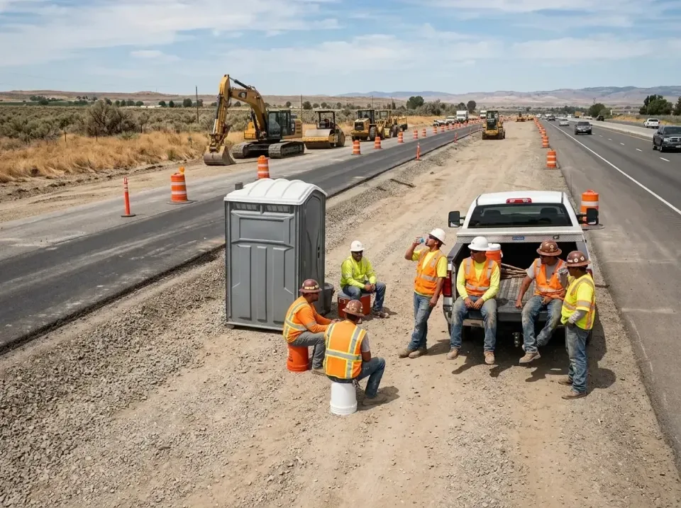 highway-road-construction-crew-007 — frequently asked questions, Porta Potty and Restroom Rentals in Tigard, OR